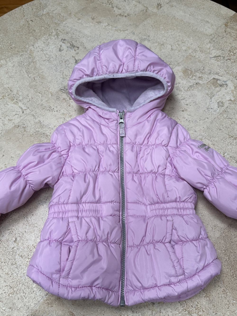 OshKosh B'gosh Pastel Lilac Puffer Jacket with Hood